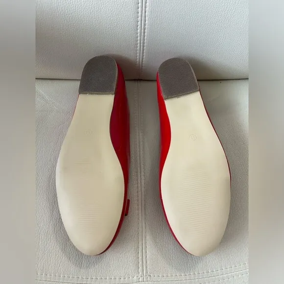 Journee Collection Kim Round Toe Ballet. Patent. Red. Size 11