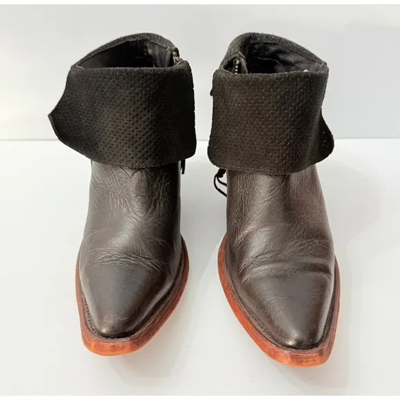 Justin Boots Womens Hope Fringe Snip Toe Cowboy Booties - 8
