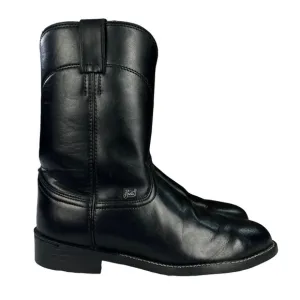 Justin‎ Classic Roper Leather Western Cowboy Boots Round Toe Mens Size 8.5