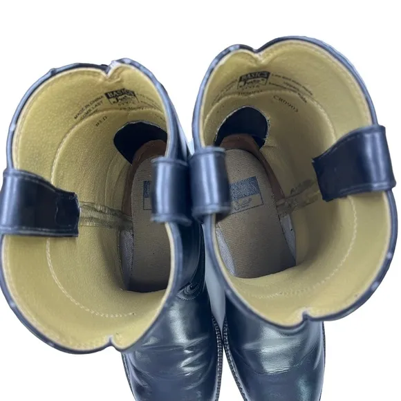 Justin‎ Classic Roper Leather Western Cowboy Boots Round Toe Mens Size 8.5