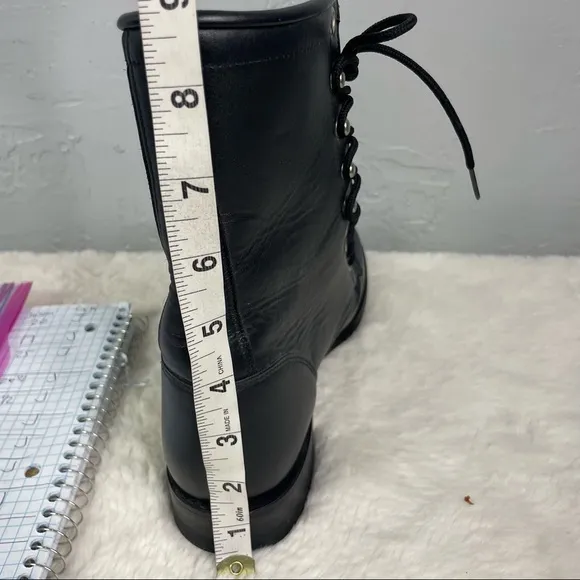 Justin Lace up Leather boots Size 7