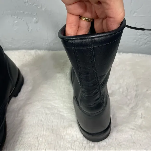 Justin Lace up Leather boots Size 7