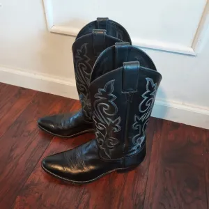 Justin Men’s Leather Cowboy boots Sz-9