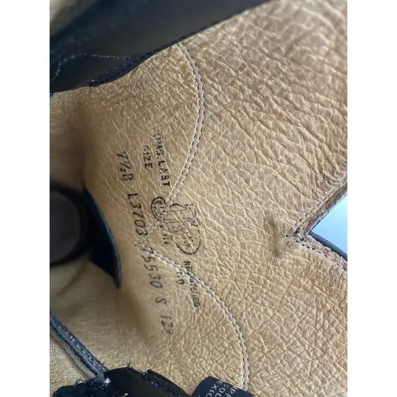 Justin Roper black leather cowboy boots L3703 western women 7.5B