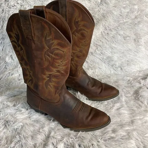 Justin Brown Buck Cowboy Boots