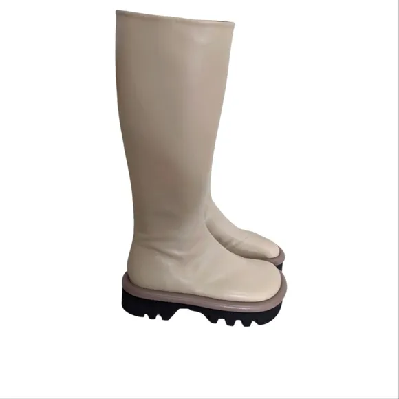 JW Anderson Bumper Knee-Length Square Toe Boots....Size 37/ US 6.5
