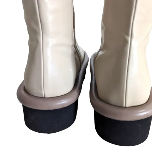 JW Anderson Bumper Knee-Length Square Toe Boots....Size 37/ US 6.5