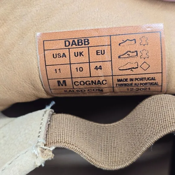 KALSO Earth Shoe Dabb Mens Nubuck Leather Loafer Brown Size 11 Rare