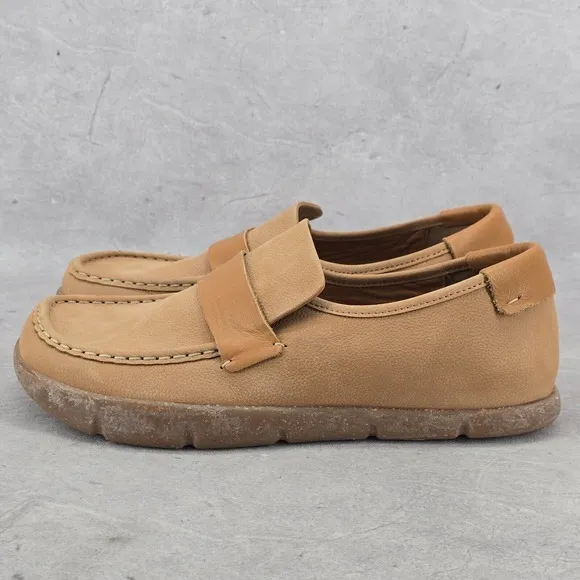 KALSO Earth Shoe Dabb Mens Nubuck Leather Loafer Brown Size 11 Rare