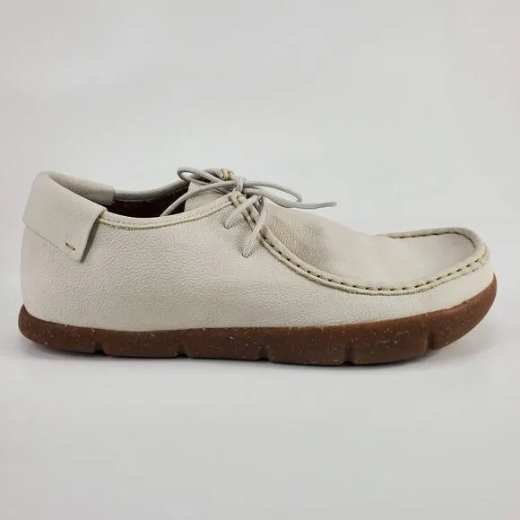 KALSO Earth Shoe Darby Mens‎ Negative Heel Color Chalk White Size 10.5 Rare New