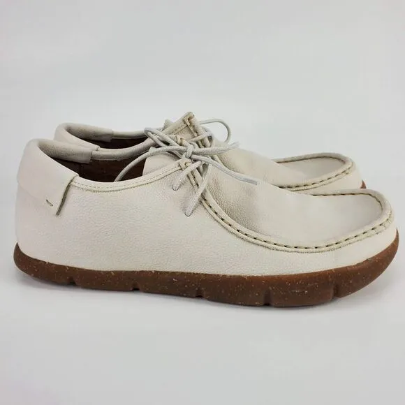 KALSO Earth Shoe Darby Mens‎ Negative Heel Color Chalk White Size 10.5 Rare New