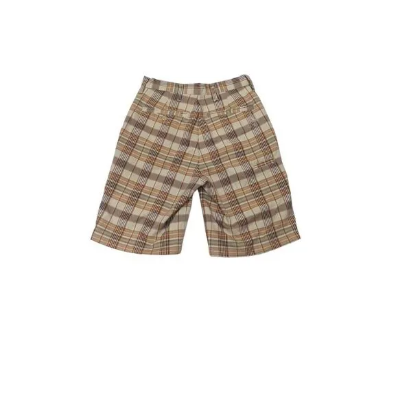 Karin Mens Size 28 Plaid Board Shorts Brown