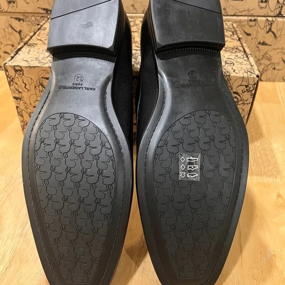 Karl Lagerfeld Paris LF1D2000 BLACK LEATHER Dress Shoe BNIB