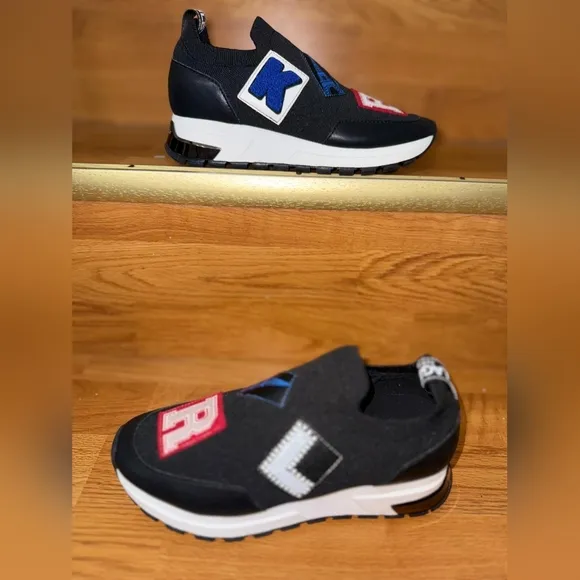 Karl Lagerfeld Paris NEW women’s athletic shoes. Comfortable slip on, size 5.5