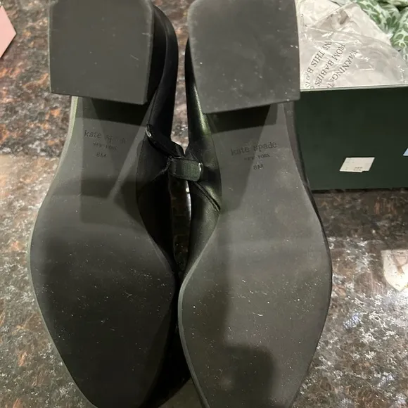 Kate Spade Alihandra Black Leather Boots