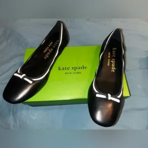 Kate Spade Black Ballet Flats size 9.5 NIB