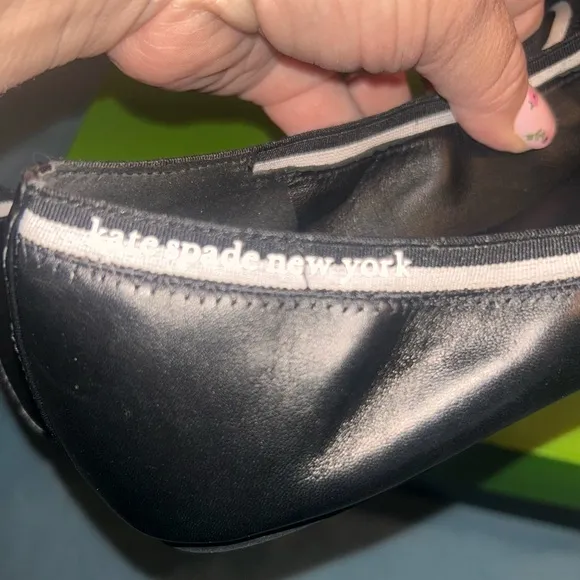 Kate Spade Black Ballet Flats size 9.5 NIB
