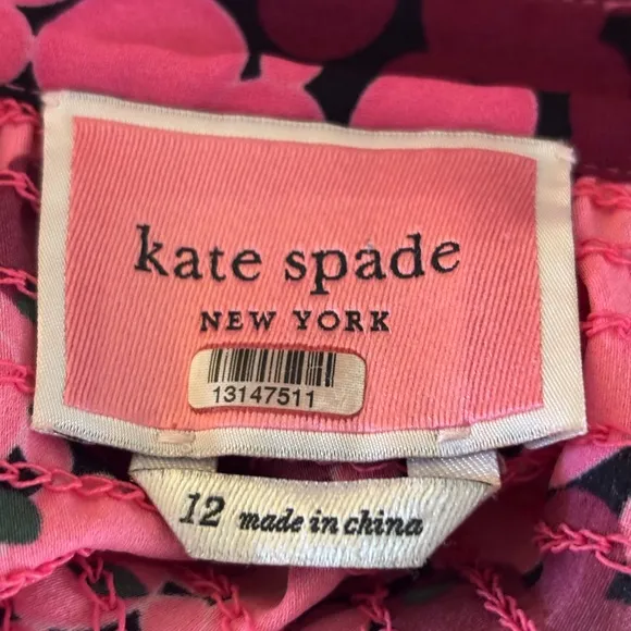 Kate Spade Bubble Dot Smocked Dress