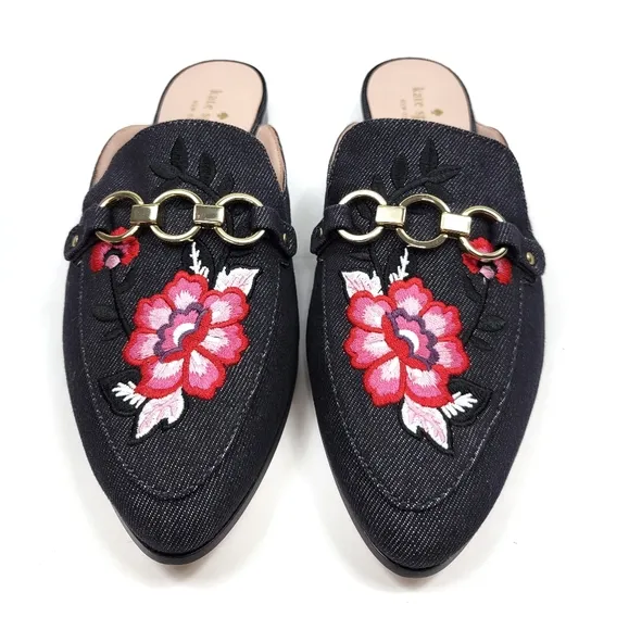 Kate Spade Canyon Indigo Denim Flats 8
