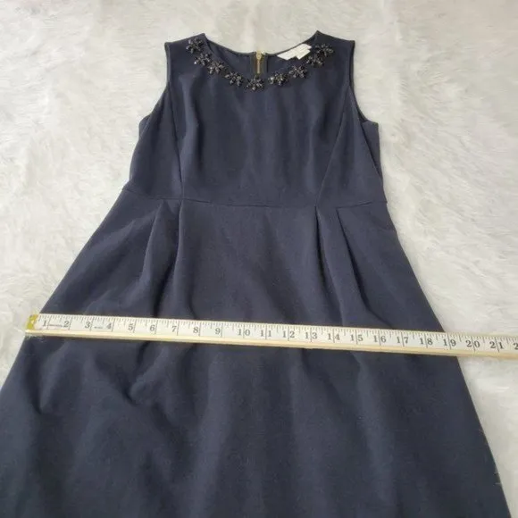 Kate Spade ♠️ New York Black Gem Embellished Diana Sheath Dress Medium
