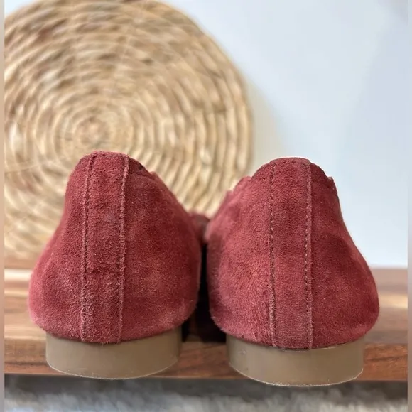 Kate Spade New York Eleni Petaled Ballet Flats in Dark Red Size 8