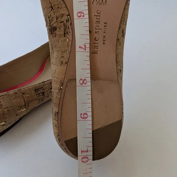 Kate Spade Pink and Tan Ballet Flats