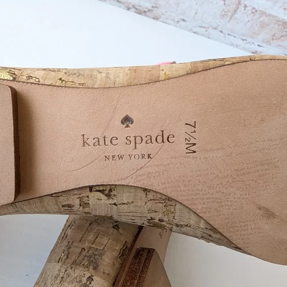 Kate Spade Pink and Tan Ballet Flats
