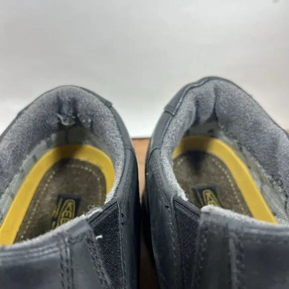KEEN Brixen Men Size 11.5 Waterproof Slip On Insulated Shoes Black 1002268