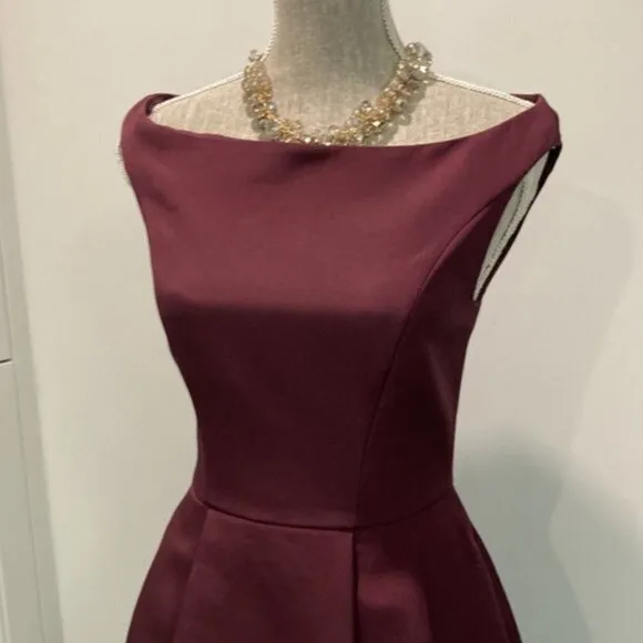 Keepsake Nicest Thing Burgundy Mini Dress