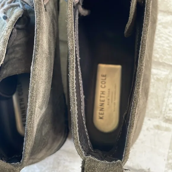 Kenneth cole grey leather boots
