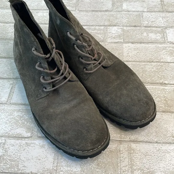 Kenneth cole grey leather boots