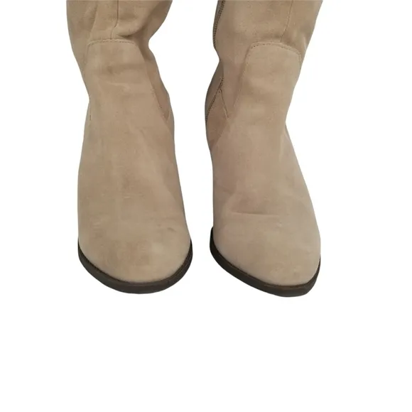 Kenneth Cole Reaction Very Clear Knee High Suede Boots Size 9