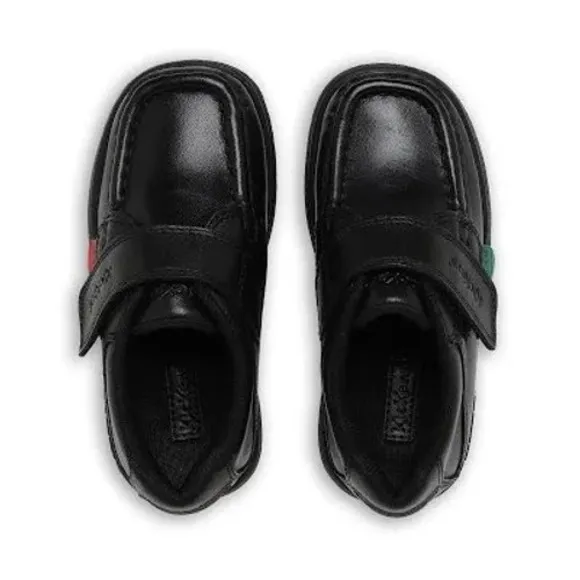 Kickers Infants Fragma Strap Black Leather School Uniform Closure Sz 29 US 12