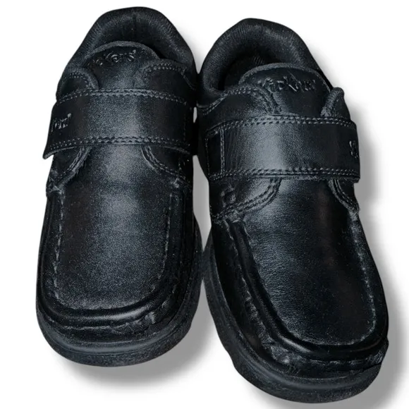 Kickers Infants Fragma Strap Black Leather School Uniform Closure Sz 29 US 12