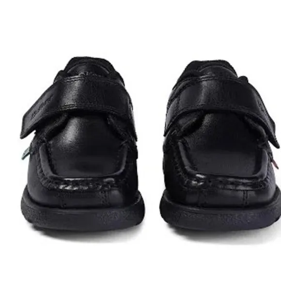 Kickers Infants Fragma Strap Black Leather School Uniform Closure Sz 29 US 12