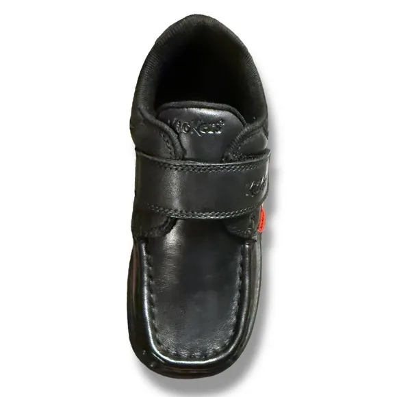 Kickers Infants Fragma Strap Black Leather School Uniform Closure Sz 29 US 12