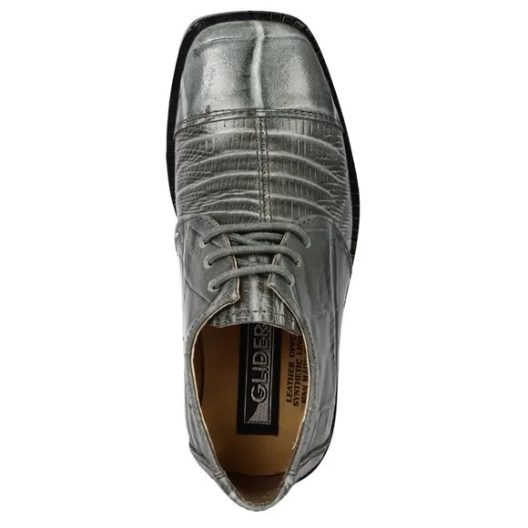 Kid's Gray Lace-Up Dress Shoes