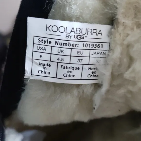 Koolaburra by Ugg Shazi Short Black Winter Boots Size 6