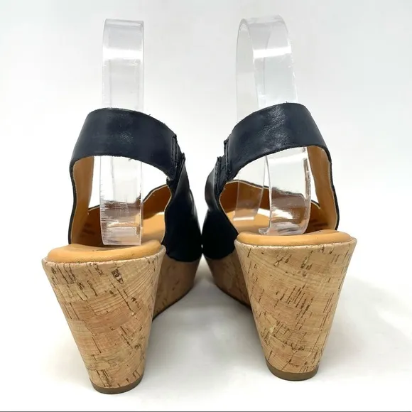 Korks by Kork-ease Linlin Wedges Black Womens 10