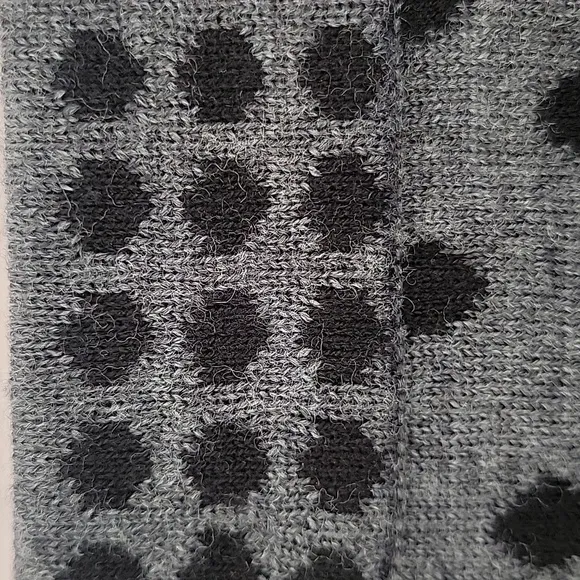 KRIMSON KLOVER Merino Wool Polka Dot Skirt Pocket Black &amp; Gray M