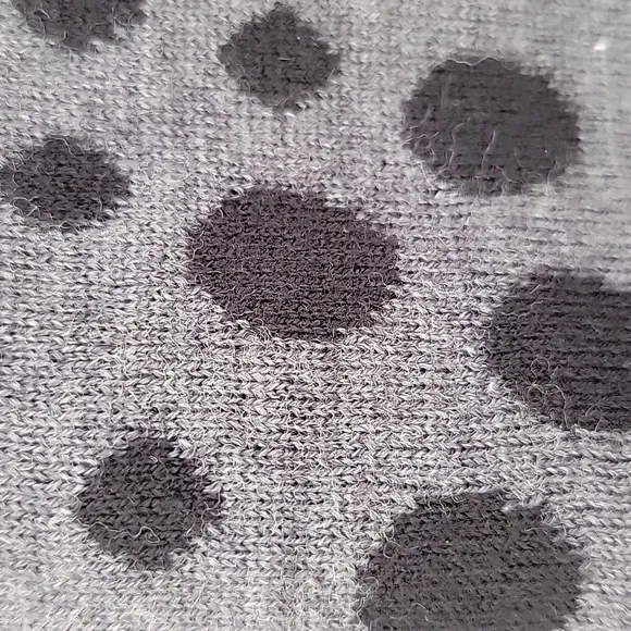 KRIMSON KLOVER Merino Wool Polka Dot Skirt Pocket Black &amp; Gray M