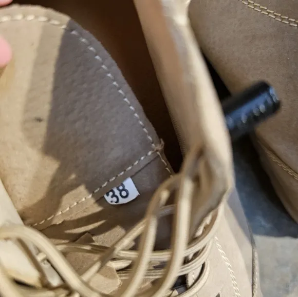 L DECK Tan Boat Shoes with Suede Finish and Durable Sole MEN or Womens