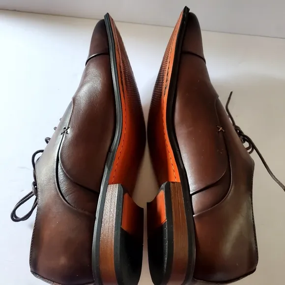La Milano Elegant Brown Leather Men's Shoes Size 14