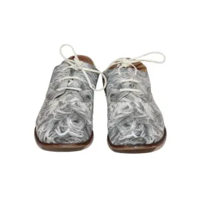 Ladies Maison Martin Margiela MM6 Round Toe Oxfords 38 / 7.5 Gray Swirl Shoes