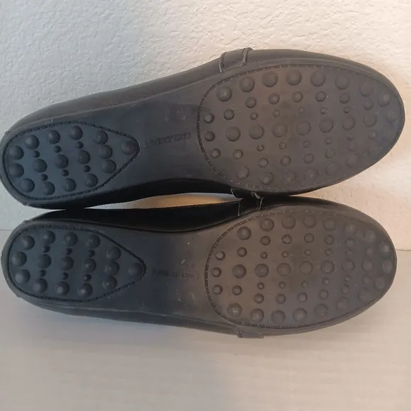 Land's End Comfort Slip On Shoes Loafer Flats Black US Size 9D Wide