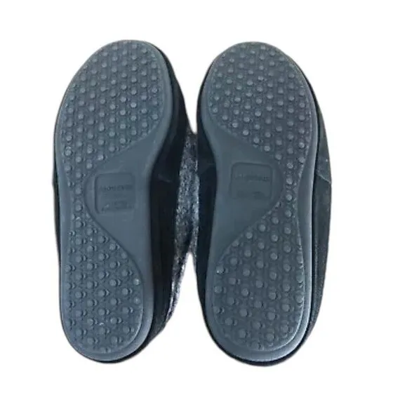 Lands' End V3787/F3849 Clog Womens 9.5/10.5 Gray Knitted Round Toe Slip On Shoes