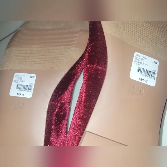 Lane Bryant Dream Cloud Bow Velvet Ballet Flats