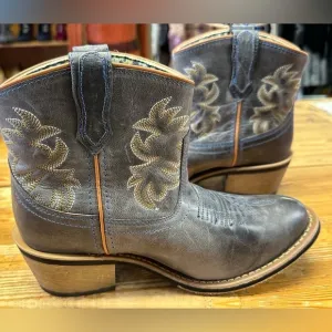 Laredo Women’s Blue Gray Leather Western Short Boots