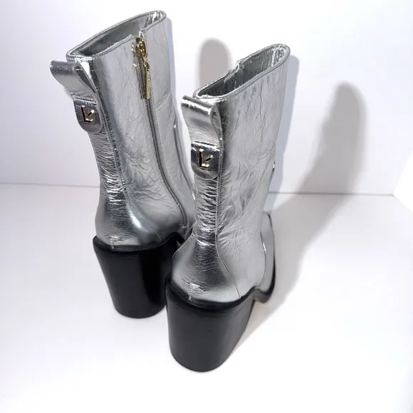 Larroude James Boots In Silver