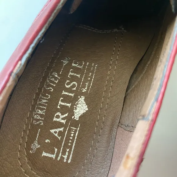 L'ATISTE Bardot Round Toe Ankle Oxford Derby Shoes Two-Tone Leather Heeled Boots